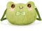 Mixweer Umhängetasche, niedlicher Plüsch-Rucksack, Kawaii-Geldbörse, Mädchen, Cartoon-Tier-Lolita-Tasche mit Kettenriemen (Frosch)