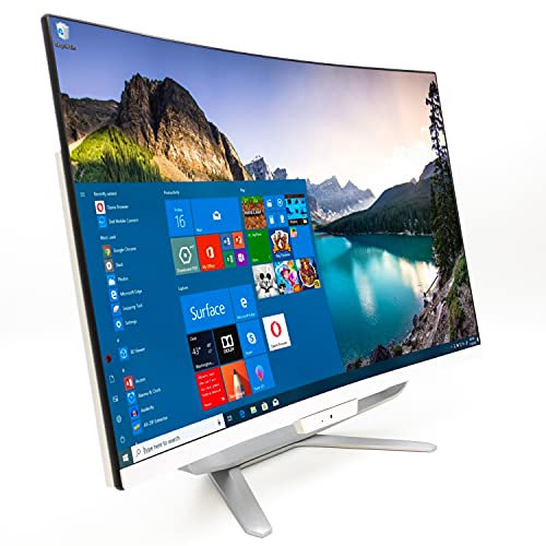 SIMPLETEK - All-in-One AIO 27 Curvo Full HD i7, 16GB RAM, SSD 480GB, Windows 10 Pro (+ KIT M&K WIFI) (Reacondicionado)