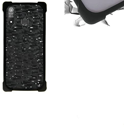 DIWOR Cover per Brondi Amico Smartphone XL Custodia Compatibile con Brondi Amico Smartphone XL Cover Case Custodia Backplane per PC + Cornice Morbida in Silicone TZKB-Hei