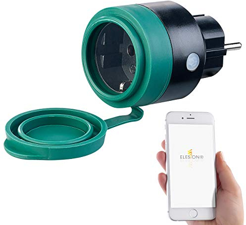 Luminea Home Control Alexa-Steckdose aussen: Outdoor-WLAN-Mini-Steckdose, für Alexa, Versandrückläufer (WLAN Steckdose Out, Funksteckdose Outdoor WLAN, Weihnachtsbeleuchtung)