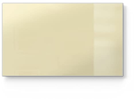DEQORI Frühstücksbrett Glas | klein 23x14 cm | Unifarben - Beige | Design Schneidebrett für Küche | Frühstücksbrettchen antibakteriell & rutschfest | Glasplatte & Servierplatte