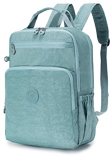 SPAHER Reiserucksack Handgepäck 40x30x20 Wizzair Vueling Laptop Rucksack 14 Zoll Kleiner Handgepäck Flugzeug Reisetasche unter dem Sitz Kabinengepäck Handgepäcksrucksack Lebendiges Grün