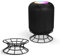 HUAYUWA Black Mini Smart Speaker Table Stand Sound Box Support Audio Bracket Compatible with HomePod