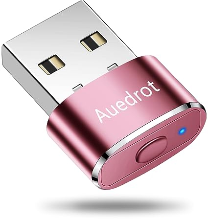 Auedrot USB Mouse Mover Jiggler Automatic Mouse Wiggler with 2 Jiggle Modes, Driver-Free, Plug & Play, Keep Computer/Laptop Awake, Rose Gold
