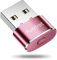 AUEDROT Mouse Jiggler Non Rilevabile USB Mouse Mover con 2 Modalità Jiggle, Muovi Mouse Automatico, Senza Driver, Plug & Play, Tenere Sveglio il Computer/Laptop, Oro Rosa