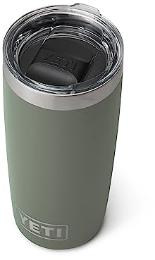 Yeti Rambler 10 oz Tumbler, Stainless Steel, Vacuum Insulated with MagSlider Lid, Camp Green