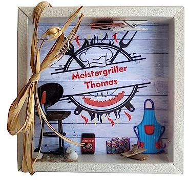 Geldgeschenk Verpackung Grillen Barbecue Mann Geburtstag Geschenk Gartenparty Bunt