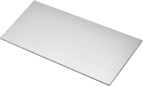 sourcing map Chapa de Acero Inoxidable 304, 3mm x 4 x 8, Acabado Cepillado - Ideal para La Industria, Maquinaria, Proyectos de Bricolaje y Decoración del Hogar