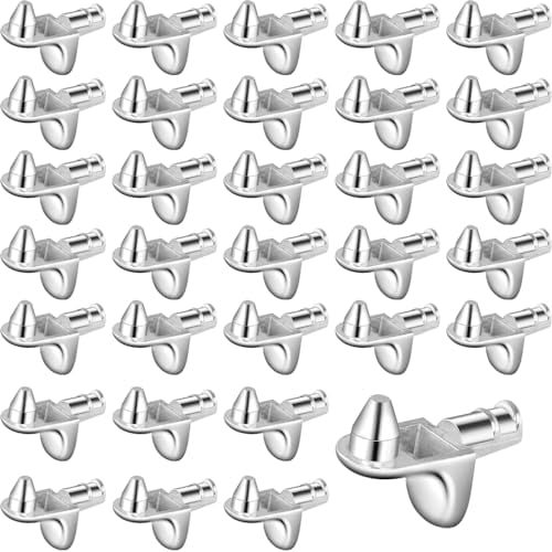 Regalbodenträger Einlegeboden Halter 50 Stücke L Form Regalhalterung 5 mm Edelstahl Regalstützen Stifte Möbel Regalstifte Halter für Einlegeböden Bücherregale Küchenschrank