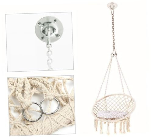 BESPORTBLE 1set Hammock Chair Hanging Accessories Set Metal Swing Chain and Buckle for Use Includes Chain Easy Installation for Swing Chairs and Hammocks