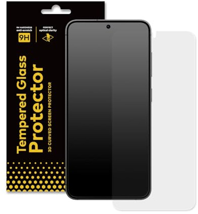 RhinoShield Protection en Verre trempé pour Galaxy S24 | Dureté 9H, haute transparence, résistant aux chocs et aux rayures, protection d’écran.