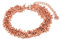 Vestopazzo bracciale mogra con micro sfere color oro rosa placcato in rame. nickel tested,lavorazione artigianale,.MRG2007