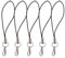 Lot de 5 cordons universels anti-perte en nylon pour clé USB sans fil Noir