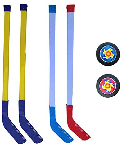 Pzuryhg Kids Ice Hockey Sticks | Youth Street Hockey Stick | Hockey Stick and Ball Set for Kids, Junior Hockey Sticks for Beginners, Children's Hockey Training Equipment, Youth Roller Hockey Sticks