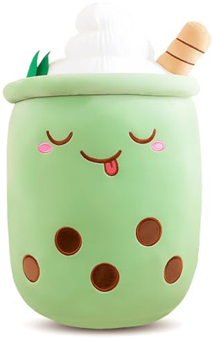 Aitsite Cute Bubble Tea Plüschtier - Mini Kuscheltier Mädchen Bubble Tea Plüschtier Gewയിലെushi - Kissen (35CM)