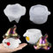 2 moldes de resina para frascos con tapa, molde de silicona de mago fantasma de Halloween para resina, fantasma con tapa de bruja, moldes epoxi para fundición de resina, manualidades, joyería,