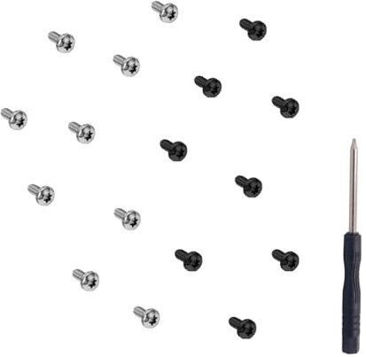Sam&Johnny Studio Pro Headband Screws Replacement, Headset Screws for Beats Studio Pro, Studio3, Studio2, Studio1.0 Wired/Wireless Headphones (8pcs Silver+8pcs Black)