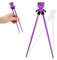 Volumoon Palillos Panda, Palillos para principiantes, Reutilizables, Palillos de Entrenamiento Niños, Palillos lindos Resistentes al Calor Palillos personalizados para Platos Asiáticos (Púrpura)