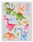 Dinosaurier Bügelbilder-Set – Verschiedene Motive und Größen auf A4-Bogen – Zum Selbstgestalten von Textilien für Kinder & Erwachsene