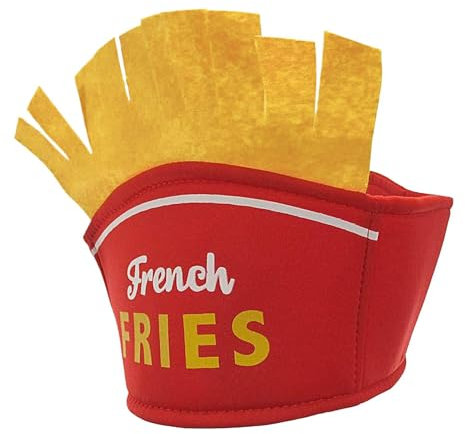 Gitekain Pommes Frites-Hut, mexikanisches Essen-Stirnband, Fast-Food-Stirnband, lustige Lebensmittel-Requisiten, Burger-Kopfbedeckung, Kinder-Kopfbedeckung, Lebensmittel-Themen-Hut, Fast-Food-Hut,