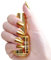 12 Colors Chrome Nail Polish, Metallic Mirror Effect Varnishes, Metal Long-Lasting Non-Peelable Glitter Nail Polish Nail Art Decoration, Shiny Chrome DIY Nail Polish Manicure (Yellow, 8ml)