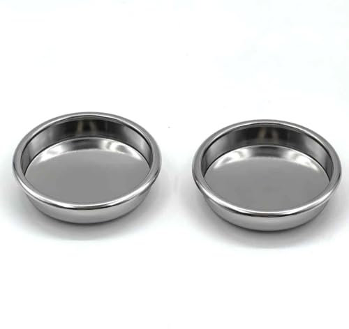58mm Back Flush Blind Filter, 2Pcs Espresso Filter Basket, Stainless Steel Reusable Coffee Machine Accessories for Gaggia Classic and Espresso