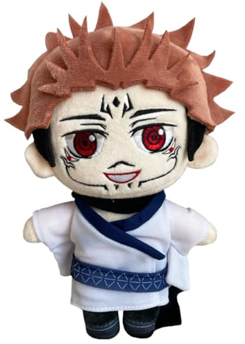 Jiumaocleu JJK Ryomen Sukuna Weiche Figur Ryomen Sukuna gefülltes Kissen, 20 cm, pelziges Auto, Zuhause, Sofa, Dekoration, Sammlerstücke