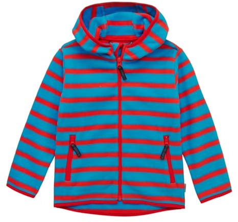 JAKO-O Kapuzenjacke Baumwollfleece Kinder | Natürlich & Kuschelig: Atmungsaktive Kinder Fleecejacke aus 100% Bio-Baumwolle mit Kapuze – ideal für Übergang & Kita.