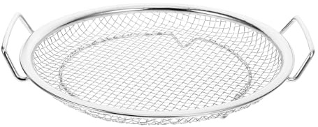 BESPORTBLE Fryer Oil Strainer Tray Stainless Steel Frying Food Tray with Mesh Holder Fried Chicken Basket for Draining French Fries Chicken Wings Kitchen Strainer 7.87 X 6.77 X 1.57 in
