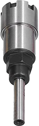 Spacnana Spacnana Oberfräser-Bit ER16 Federspannzangen-Fräshalter, Werkzeug aus Kohlenstoffstahl für Holztrimm- und Graviermaschinen, Inklusive 1/4-Zoll-Stab und Zwei Spannzangen für Präzises