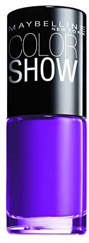 Maybelline New York Make-Up Nailpolish Color Show Nagellack Lavender Lies/Ultra glänzender Farblack in strahlendem Violett 1 x 7 ml