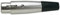 4 Pin XLR Female Line Socket with Cable Protector and Solder Terminals
