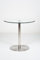 Round Glass Top Pedestal Table | Small Clear Glass Kitchen Dining Table | 80cm Modern Circular 2 - 4 Seater Breakfast Bistro Table | Target by Modern Furniture Direct
