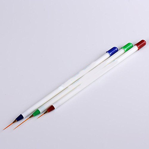 3 Pinceau Nail art - Nail Art Pinceau Dessin Ongle Pen Liner