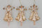 Gisela Graham Faries Kunstharz Feen: Blätter Gold Baum Engel (12 cm) Set von 3