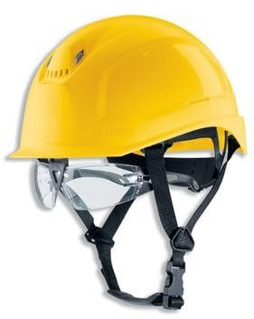 UVEX Gerüstbauhelm S-KR-IES mit integrierter Schutzbrille Farbe gelb