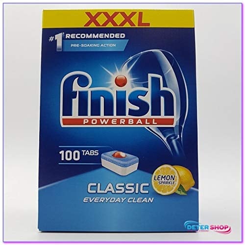 Finish Powerball Classic Dishwasher Tablets (100 Pack) Lemon Sparkle