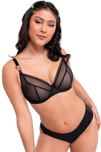 Curvy Kate Women's Lifestyle Plunge Everyday Bra, Black, 38DD UK