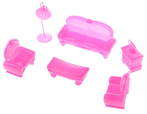 Ensemble de meubles en plastique pour poupées Barbie