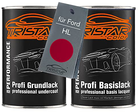 TRISTARcolor Autolack Dosen Set für Ford HL Laser Red Metallic 2,0L