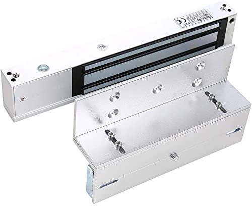 UHPPOTE 280kg Holding Force Electric Magnetic Lock with ZL Mount Bracket for Inswinging Door