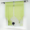 Joyswahl Scheibengardine Voile Bistrogardinen mit Quaste, einfarbig Melina Kurzstore BxH 45x90cm Grün mit Tunnelzug 2 Stück