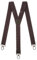 Olata Y Hosenträger mit Karabinerhaken – Frauen- und Herren Hosenträger – 4 cm. Dunkelgrau