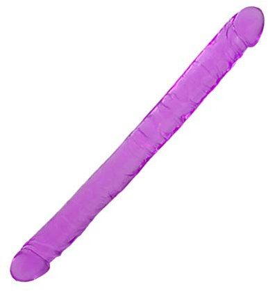 Godemichets Double Dong Réalisme Gode Souple Dildo, Dildo Anal Jouets Sexuels pour la Masturbation(Violet)