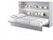 Schrankbett LENART Wandklappbett 120x200 BED CONCEPT Horizontal Grau
