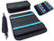 TOOLI-ART Marker & Pen Carrying Case -120 Slots, Canvas, Extra Pockets, Trolley Sleeve, Removable Shoulder Strap, for Most Markers (up to 15mm Diameter), Lipstick, Etc. Black