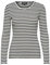 Damen Selected Basic Langarm Shirt Dünner Longsleeve Pullover SLFANNA Baumwolle Sweatshirt, Farben:weiß/schwarz, Größe:XS
