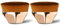 Endoto® 2 Stück Foundation Pinsel Make up Pinsel Kabuki Flat Top Gesicht Blush Foundation Wonder Brush zum Mischen von Flüssigkeit, Creme, Concealer (Rose+Rose)