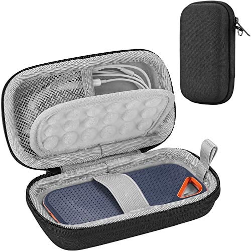 ProCase Schutzhülle für SanDisk Externe Pro Portable SDSSDE80, SanDisk Externe Pro Portable SSD V2 SDSSDE81, Portable External SSD & WD, stoßfest, Externe Festplatte