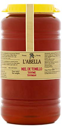 L'Abella Mel - Miel de thym - Miel naturel récolté en Espagne (3kg)